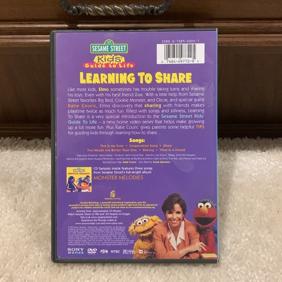 Sesame Street Learning to Share DVD. - Picture 2 of 6